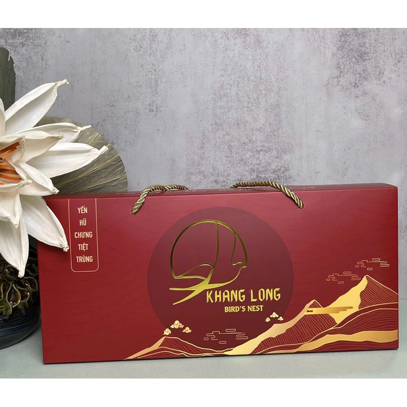 Combo 10 Hũ Yến Chưng Tiệt Trùng Vỏ Cam Mật Ong Khang Long  -  Hàm lượng yến 50% -  Có hộp