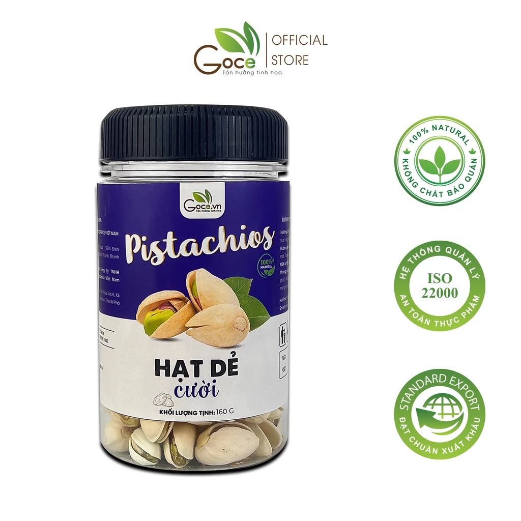 Hộp 160g Hạt dẻ cười Goce