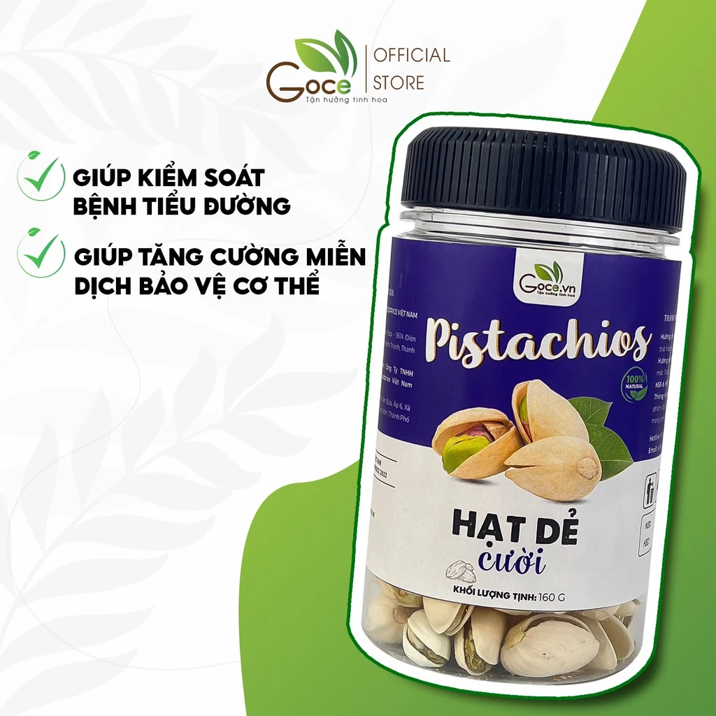 Hộp 160g Hạt dẻ cười Goce