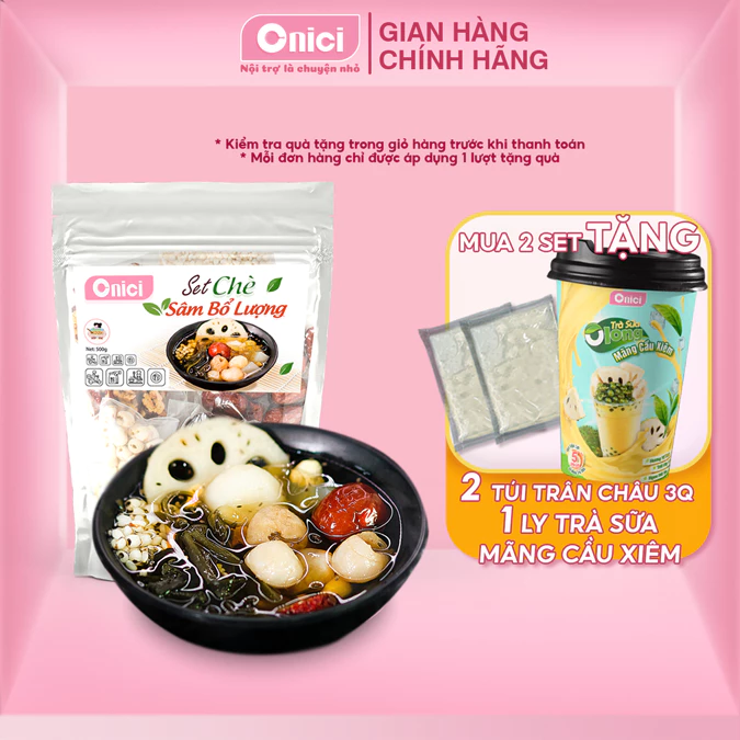 Set chè sâm bổ lượng (Set lớn 30 Chén) Onici
