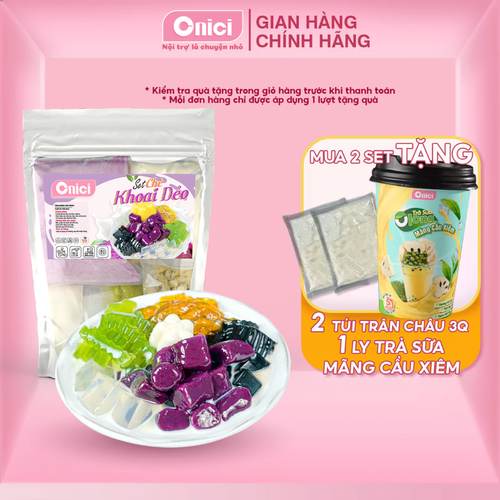 Set chè khoai dẻo ONICI nguyên liệu nấu 20-25 chén