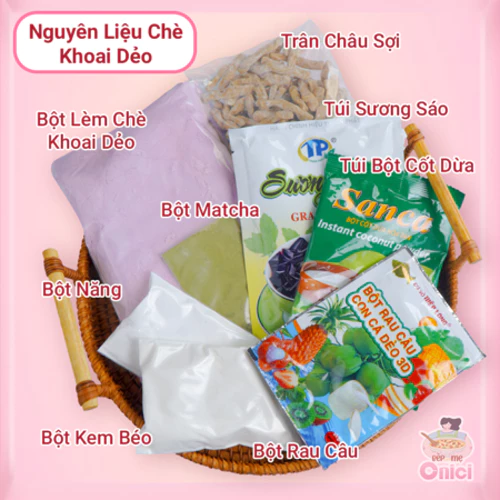 Set chè khoai dẻo ONICI nguyên liệu nấu 20-25 chén