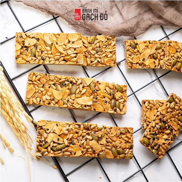 Bánh Ngói Hạnh Nhân Gạch Đỏ 250g, Không Tinh Bột, 100% Từ hạt, Chuẩn Keto