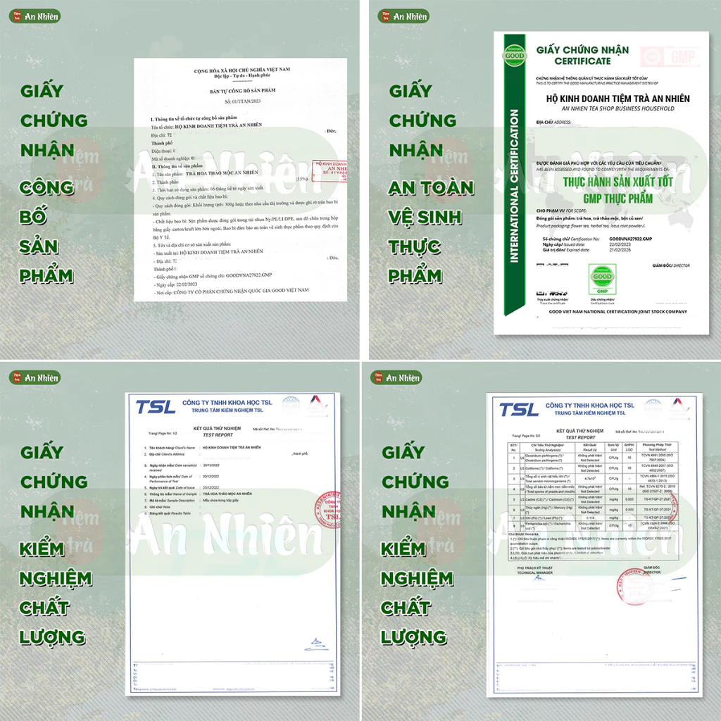 Trà Đông Trùng Hạ Thảo Long Nhãn Tứ Vị An Nhiên bồi bổ sức khỏe, tăng cường sinh lý