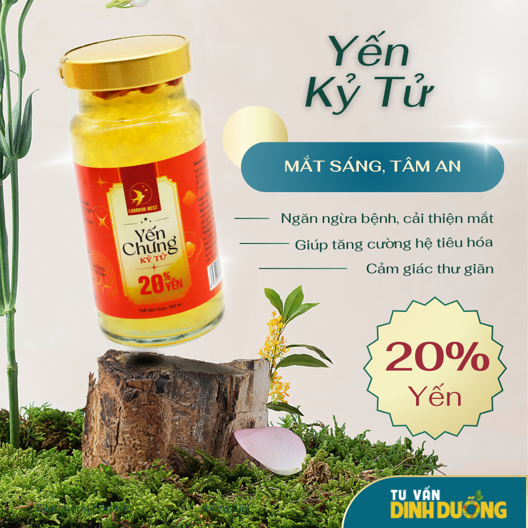 Hộp 6 Hũ Yến Chưng Ngũ Vị Lamour Nest (150ml/hũ)
