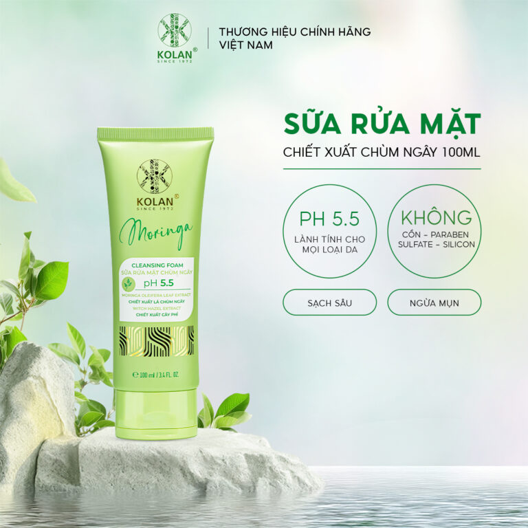 Sữa Rửa Mặt Chùm Ngây KOLAN 100ml
