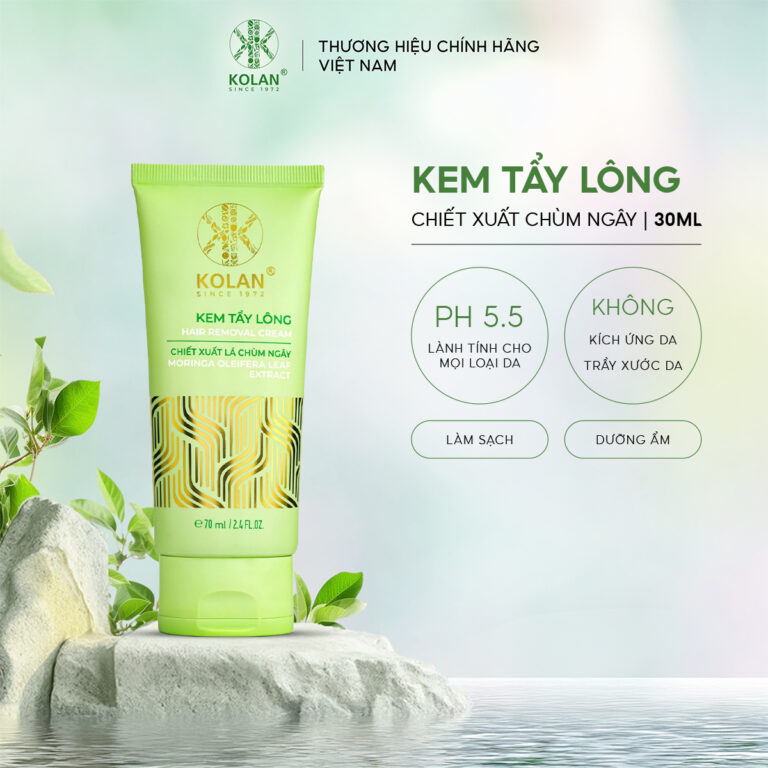 Kem Tẩy Lông Chiết Xuất Chùm Ngây KOLAN 70ml