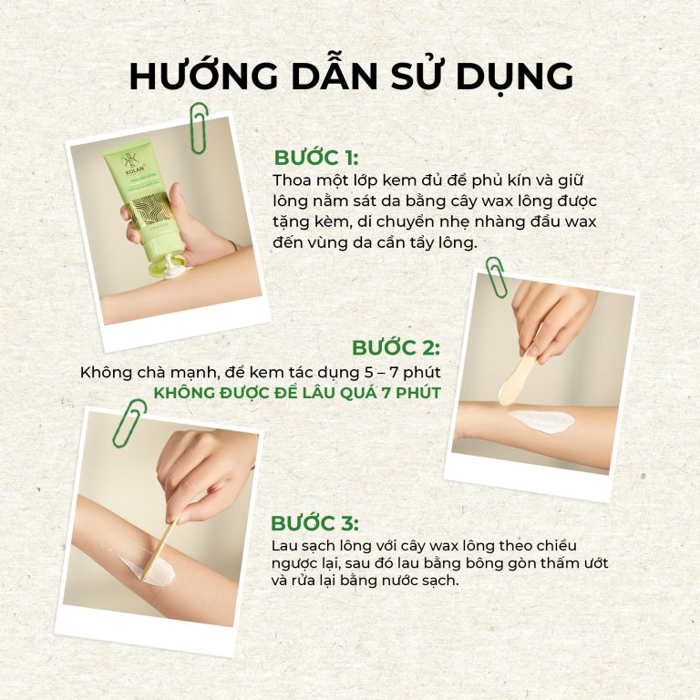 Kem Tẩy Lông Chiết Xuất Chùm Ngây KOLAN 70ml