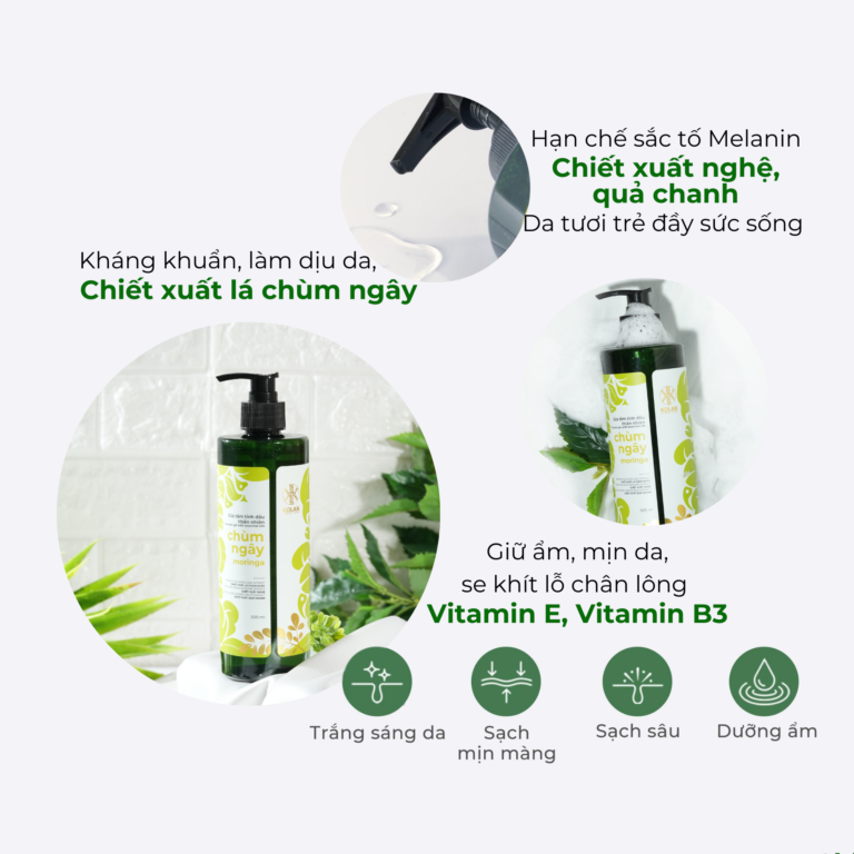 Sữa Tắm Thiên Nhiên Chùm Ngây Body Shower Gel KOLAN 500ml