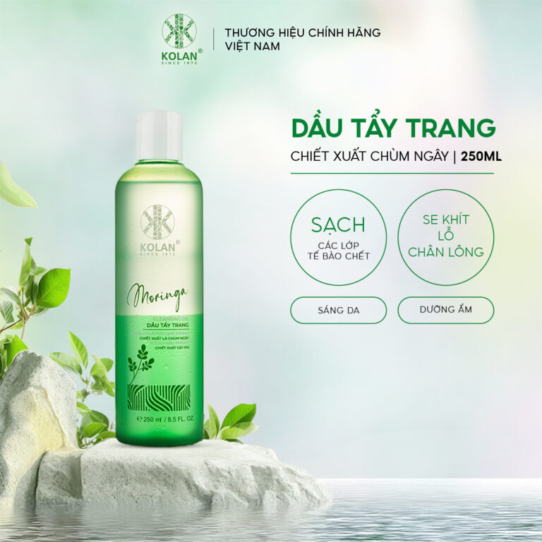 Dầu Tẩy Trang Chiết Xuất Chùm Ngây KOLAN 250ml