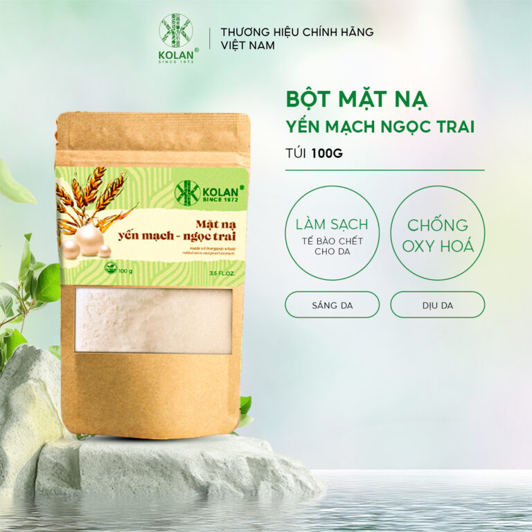 Bột Mặt Nạ Yến Mạch Ngọc Trai KOLAN Túi 100g